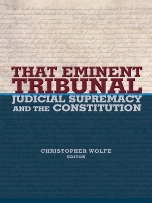 cover image of That Eminent Tribunal